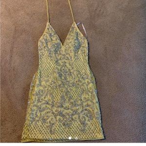 PRIMEVERA yellow hoco dress used